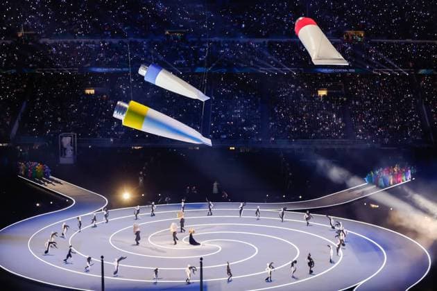 Overvieuw Opening Ceremony, Opening Ceremony - Milano Cortina 2026 Winter Olympics: Day 0, Opening Ceremony - Milano Cortina 2026 Winter Olympics: Day 0, San Siro Stadium, February 6, 2026, Milan, Italy.