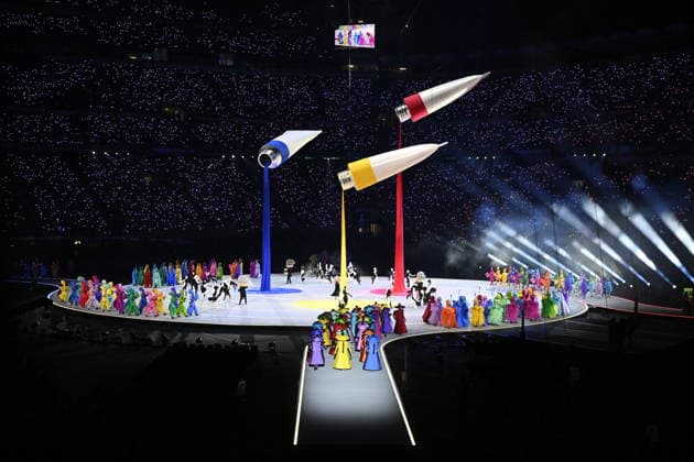 MILANO, ITALIEN 20260206 OS-invigningen pa San Siro i Milano under OS i Milano Cortina. *** Bilden ingar i SPORTPAKET. För övriga BETALBILD ** MILANO ITALIEN x10070x *** MILANO, ITALY 20260206 Olympic opening ceremony at the San Siro in Milan during the Olympic Games in Milan Cortina The image is included in the SPORT PACKAGE For others PAY PICTURE MILANO ITALY x10070x  Copyright: xJessicaxGow TTx OS 2026 INVIGNING MILANO