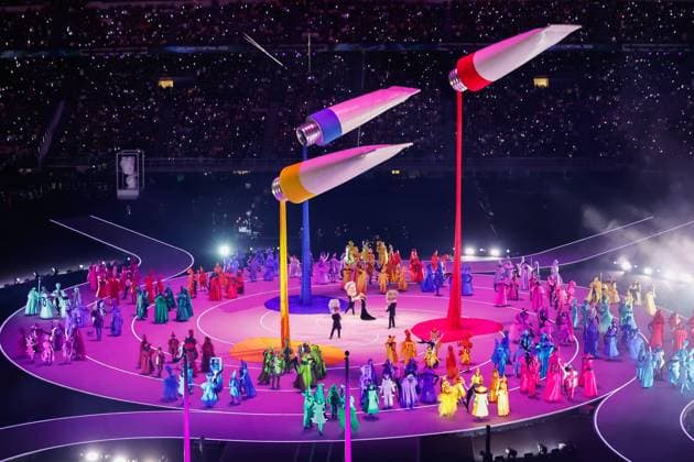 Overvieuw Opening Ceremony, Opening Ceremony - Milano Cortina 2026 Winter Olympics: Day 0, Opening Ceremony - Milano Cortina 2026 Winter Olympics: Day 0, San Siro Stadium, February 6, 2026, Milan, Italy.