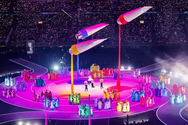 Overvieuw Opening Ceremony, Opening Ceremony - Milano Cortina 2026 Winter Olympics: Day 0, Opening Ceremony - Milano Cortina 2026 Winter Olympics: Day 0, San Siro Stadium, February 6, 2026, Milan, Italy.