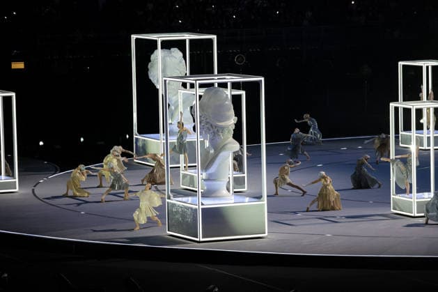 GIOCHI OLIMPICI - Olimpiadi Invernali Milano-Cortina 2026 - Opening Ceremony Ballet Love and Psyche during the Opening Ceremony of the Olympic Winter games, Winterspiele,Spiele, Summer games Milano-Cortina 2026 on February 06, 2026 at the Milano San Siro Olympic Stadium in Milan, Italy Cortina D Ampezzo Italy  Copyright: xIPAxSport ABACAx