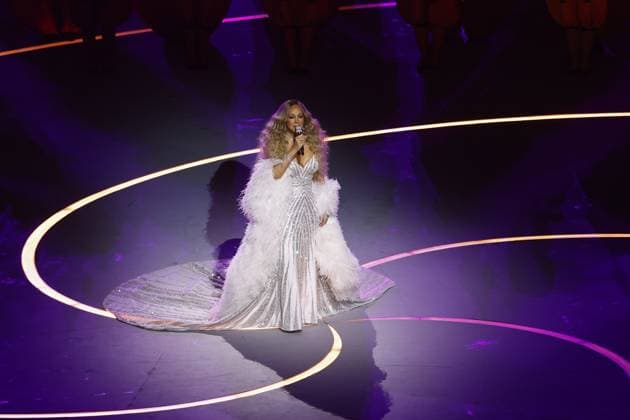 MILAN , 06-02-2026 , Milano San Siro Olympic Stadium , Olympic Winter games, Winterspiele,Spiele, Summer games 2026 Milano , Opening ceremony , Picture shows , Mariah Carey Olympic Winter Games 2026 - Opening ceremony  x201346743x Copyright: