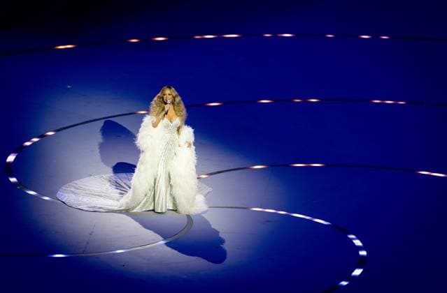 MILAN - Mariah Carey during the opening ceremony of the Winter Olympics at the San Siro Stadium. ROBIN VAN LONKHUIJSEN ANP xVIxANPxSportx xxANPxIVx 549839986 originalFilename: 549839986.jpg