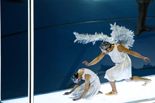 ITALY, MILAN - FEBRUARY 6, 2026: Artists perform during a ceremony to open the 2026 Winter Olympic Games, Olympische Spiele, Olympia, OS at San Siro Stadium. Mikhail Tereshchenko TASS  88295821