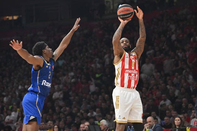 CRVENA ZVEZDA vs MACCABI CODI MILLER MCINTYRE, basketball player of Crvena Zvezda, during the Euroleague match against Maccabi, at Belgrade Arena. Belgrade, 06.02.2026. photo: MN PRESS BASKETBALL, EUROLEAGUE, CRVENA ZVEZDA, MACCABI Belgrade Belgrade Arena Serbia Copyright: xMarkoxMetlasx xMNxPressx