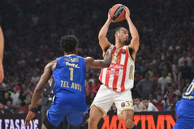 CRVENA ZVEZDA vs MACCABI JORDAN NWORA, basketball player of Crvena Zvezda, during the Euroleague match against Maccabi, at Belgrade Arena. Belgrade, 06.02.2026. photo: MN PRESS BASKETBALL, EUROLEAGUE, CRVENA ZVEZDA, MACCABI Belgrade Belgrade Arena Serbia Copyright: xMarkoxMetlasx xMNxPressx