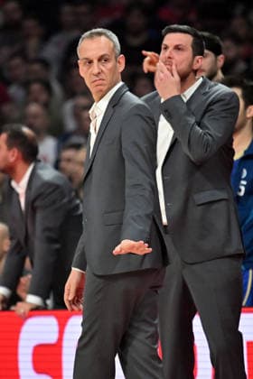 CRVENA ZVEZDA vs MACCABI ODED KATTASH, basketball coach of Maccabi, during the Euroleague match against Crvena Zvezda, at Belgrade Arena. Belgrade, 06.02.2026. photo: MN PRESS BASKETBALL, EUROLEAGUE, CRVENA ZVEZDA, MACCABI Belgrade Belgrade Arena Serbia Copyright: xMarkoxMetlasx xMNxPressx