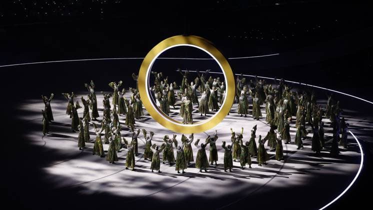 MILAN , 06-02-2026 , Milano San Siro Olympic Stadium , Olympic Winter games, Winterspiele,Spiele, Summer games 2026 Milano , Opening ceremony , Picture shows , Olympic Winter Games 2026 - Opening ceremony  x201347174x Copyright: