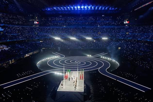 Overvieuw Opening Ceremony, Opening Ceremony - Milano Cortina 2026 Winter Olympics: Day 0, Opening Ceremony - Milano Cortina 2026 Winter Olympics: Day 0, San Siro Stadium, February 6, 2026, Milan, Italy.