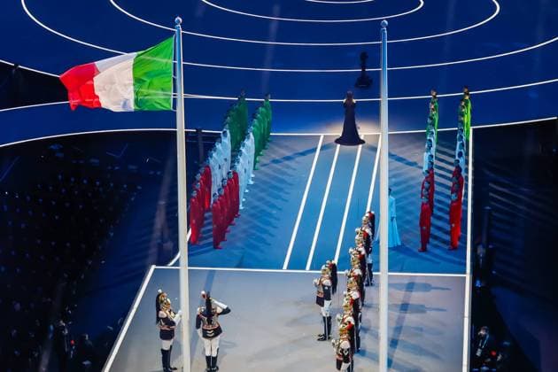 Overvieuw Opening Ceremony, Opening Ceremony - Milano Cortina 2026 Winter Olympics: Day 0, Opening Ceremony - Milano Cortina 2026 Winter Olympics: Day 0, San Siro Stadium, February 6, 2026, Milan, Italy.