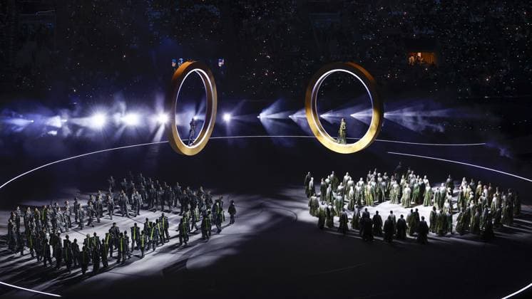 MILAN , 06-02-2026 , Milano San Siro Olympic Stadium , Olympic Winter games, Winterspiele,Spiele, Summer games 2026 Milano , Opening ceremony , Picture shows , Olympic Winter Games 2026 - Opening ceremony  x201347188x Copyright: