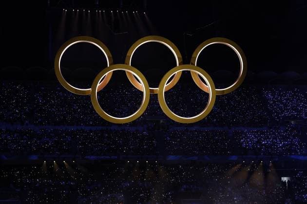 MILAN , 06-02-2026 , Milano San Siro Olympic Stadium , Olympic Winter games, Winterspiele,Spiele, Summer games 2026 Milano , Opening ceremony , Picture shows , Olympic rings Olympic Winter Games 2026 - Opening ceremony  x201347275x Copyright: