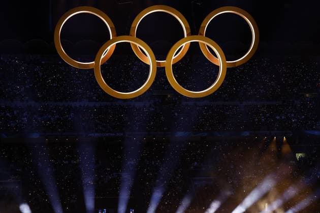 MILAN , 06-02-2026 , Milano San Siro Olympic Stadium , Olympic Winter games, Winterspiele,Spiele, Summer games 2026 Milano , Opening ceremony , Picture shows , Olympic rings Olympic Winter Games 2026 - Opening ceremony  x201347279x Copyright: