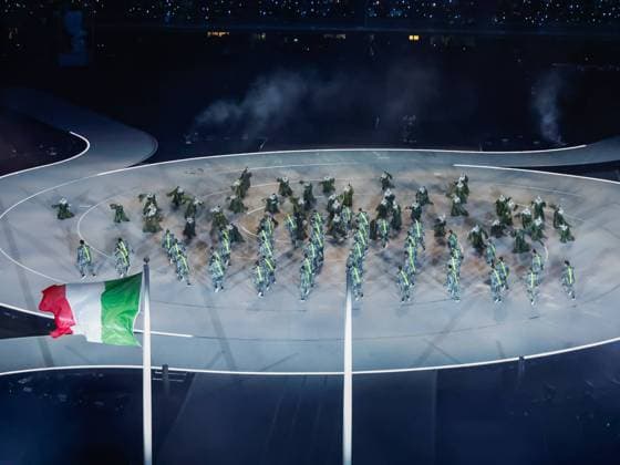 Overvieuw Opening Ceremony, Opening Ceremony - Milano Cortina 2026 Winter Olympics: Day 0, Opening Ceremony - Milano Cortina 2026 Winter Olympics: Day 0, San Siro Stadium, February 6, 2026, Milan, Italy.