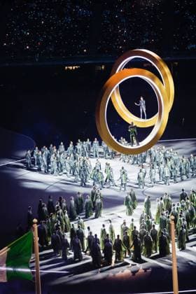 Overvieuw Opening Ceremony, Opening Ceremony - Milano Cortina 2026 Winter Olympics: Day 0, Opening Ceremony - Milano Cortina 2026 Winter Olympics: Day 0, San Siro Stadium, February 6, 2026, Milan, Italy.