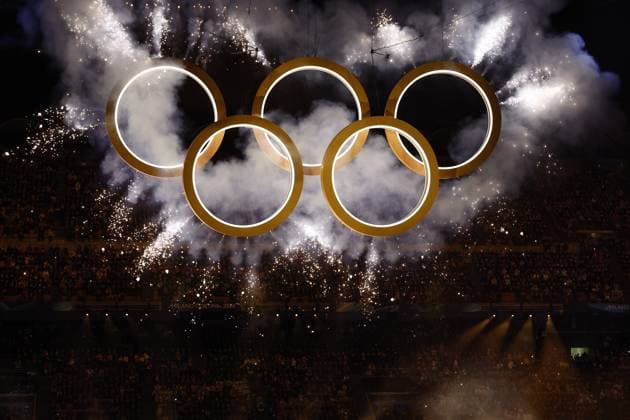 MILAN , 06-02-2026 , Milano San Siro Olympic Stadium , Olympic Winter games, Winterspiele,Spiele, Summer games 2026 Milano , Opening ceremony , Picture shows , Olympic rings Olympic Winter Games 2026 - Opening ceremony  x201347295x Copyright: