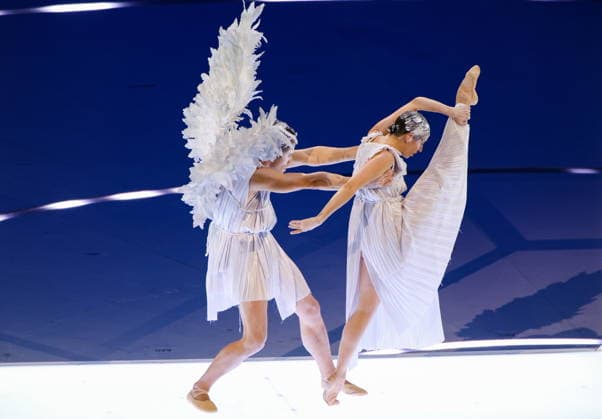 ITALY, MILAN - FEBRUARY 6, 2026: Artists perform during a ceremony to open the 2026 Winter Olympic Games, Olympische Spiele, Olympia, OS at San Siro Stadium Opening Ceremony For 2026 Winter Olympic Games  - ZUMAt113 20260206_zaa_t113_448 Copyright: xPeterxKovalevx