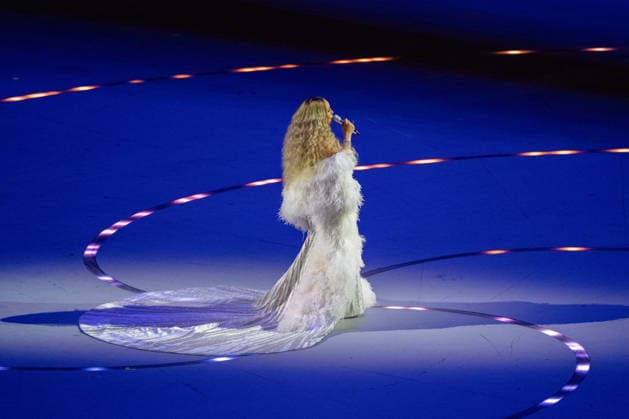 2026-02-06 - Milano Cortina 2026 Winter Olympics MILAN, ITALY - FEBRUARY 6: Mariah Carey performing during the opening ceremony of the Milano Cortina 2026 Winter Olympics at the San Siro Stadium on February 6, 2026 in Milan, Italy Milan San Siro Stadium Italy Content not available for redistribution in The Netherlands directly or indirectly through any third parties. Copyright: xAndrexWeeningx
