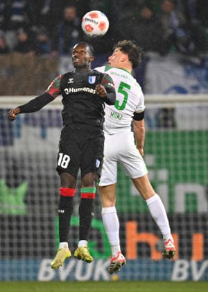 06 02 2026 Soccer Season 2025 2026 2 Soccer Bundesliga 21 Matchday SpVgg Greuther Fürth SGF Kleeblatt 1 FC Magdeburg FCM Sportfoto Zink MeZi xmexzix DFL regulations prohibit any use of photographs as image sequences and or quasi video only for editorial use Richmond Tachie 18, 1 FC Magdeburg FCM Reno Münz Muenz 5, SpVgg Greuther Fürth, rechts