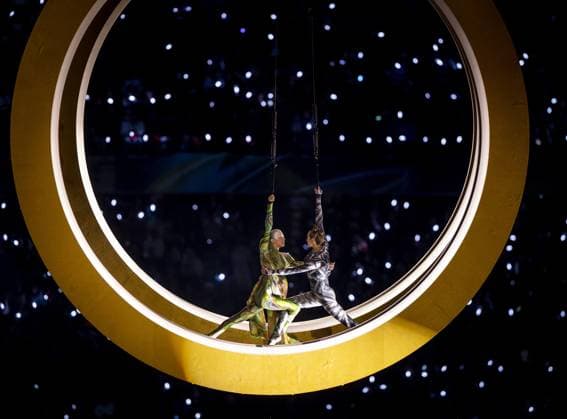 MILAN - Atmospheric scene during the opening ceremony of the Winter Olympics in the San Siro Stadium. SEM VAN DER WAL ANP xVIxANPxSportx xxANPxIVx 549841498 originalFilename: 549841498.jpg