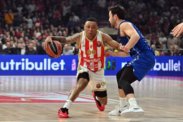 CRVENA ZVEZDA vs MACCABI YAGO DOS SANTOS, basketball player of Crvena Zvezda, during the Euroleague match against Maccabi, at Belgrade Arena. Belgrade, 06.02.2026. photo: MN PRESS BASKETBALL, EUROLEAGUE, CRVENA ZVEZDA, MACCABI Belgrade Belgrade Arena Serbia Copyright: xMarkoxMetlasx xMNxPressx