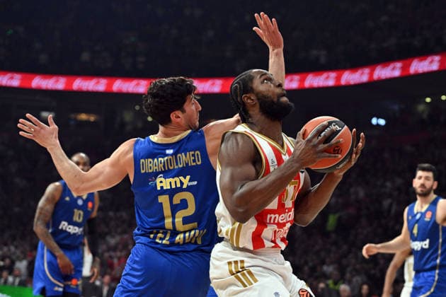 CRVENA ZVEZDA vs MACCABI SAMMY OJELEYE, basketball player of Crvena Zvezda, during the Euroleague match against Maccabi, at Belgrade Arena. Belgrade, 06.02.2026. photo: MN PRESS BASKETBALL, EUROLEAGUE, CRVENA ZVEZDA, MACCABI Belgrade Belgrade Arena Serbia Copyright: xMarkoxMetlasx xMNxPressx