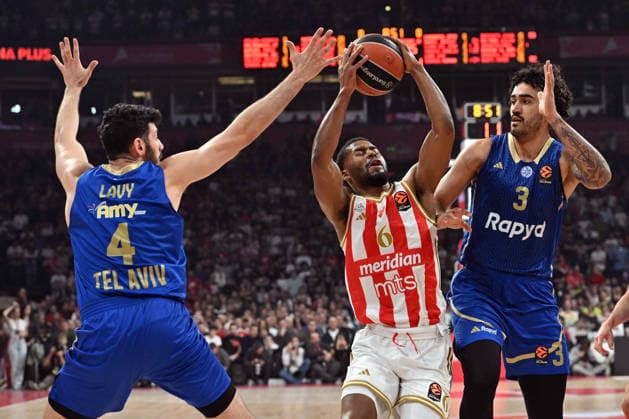 CRVENA ZVEZDA vs MACCABI JARED BUTLER, basketball player of Crvena Zvezda, during the Euroleague match against Maccabi, at Belgrade Arena. Belgrade, 06.02.2026. photo: MN PRESS BASKETBALL, EUROLEAGUE, CRVENA ZVEZDA, MACCABI Belgrade Belgrade Arena Serbia Copyright: xMarkoxMetlasx xMNxPressx