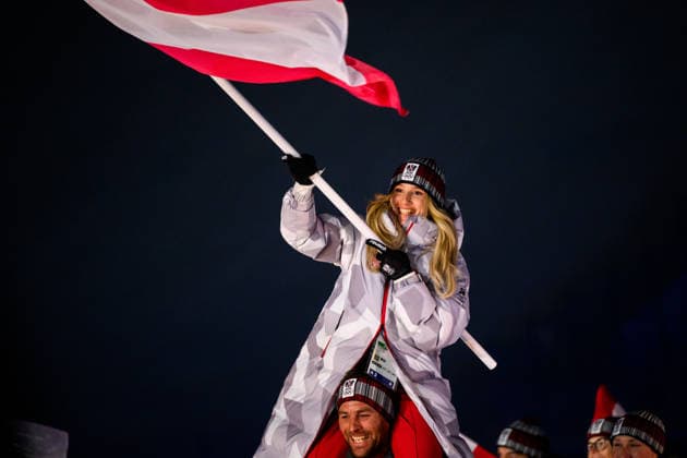 260206 Flag bearer Anna Gasser of Austria during the Opening Ceremony of the 2026 Winter Olympics on February 6, 2026 in Livigno. Photo: Vegard Grott BILDBYRAN kod VG VG0860 bbeng Olympic Games, Olympische Spiele, Olympia, OS olympics winter olympics os ol olympiska spel vinter-os olympiske leker milano cortina 2026 milan cortina 2026 milano cortina 2026 olympic games milano cortina 2026 winter olympic games milano cortina-os milano cortina-ol vinter-ol opening ceremony invigning invigningsceremoni apningsseremoni *** 260206 Flag bearer Anna Gasser of Austria during the Opening Ceremony of the 2026 Winter Olympics on February 6, 2026 in Livigno Photo Vegard Grott BILDBYRAN kod VG VG0860 bbeng olympic games olympics winter olympics os ol olympiska spel vinter os olympiske leker milano cortina 2026 milan cortina 2026 milano cortina 2026 olympic games milano cortina 2026 winter olympic games milano cortina os milano cortina ol vinter ol opening ceremony invigning invigningsceremoni apningsseremoni  Copyright: VEGARDxGRoTT BB260206VG024