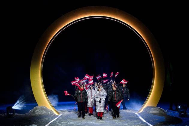 260206 Athletes of Austria during the Opening Ceremony of the 2026 Winter Olympics on February 6, 2026 in Predazzo. Photo: Maxim Thore BILDBYRAN kod MT MT0960 bbeng Olympic Games, Olympische Spiele, Olympia, OS olympics winter olympics os ol olympiska spel vinter-os olympiske leker milano cortina 2026 milan cortina 2026 milano cortina 2026 olympic games milano cortina 2026 winter olympic games milano cortina-os milano cortina-ol vinter-ol opening ceremony invigning invigningsceremoni *** 260206 Athletes of Austria during the Opening Ceremony of the 2026 Winter Olympics on February 6, 2026 in Predazzo Photo Maxim Thore BILDBYRAN kod MT MT0960 bbeng olympic games olympics winter olympics os ol olympiska spel vinter os olympiske leker milano cortina 2026 milan cortina 2026 milano cortina 2026 olympic games milano cortina 2026 winter olympic games milano cortina os milano cortina ol vinter ol opening ceremony invigning invigningsceremoni  Copyright: MAXIMxTHORE BB260206MT107