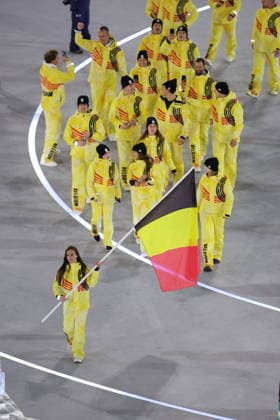 Winter Olympics - Opening Ceremony - Milan Team Belgium at the Opening ceremony of the Milano Cortina 2026 Winter Olympic Games, Olympische Spiele, Olympia, OS at San Siro stadium (Milano Olympic Stadium), in Milan on February 6, 2026. Photo by Alexis Jumeau ABACAPRESS.COM Milan Italy  Copyright: xJumeauxAlexis ABACAx