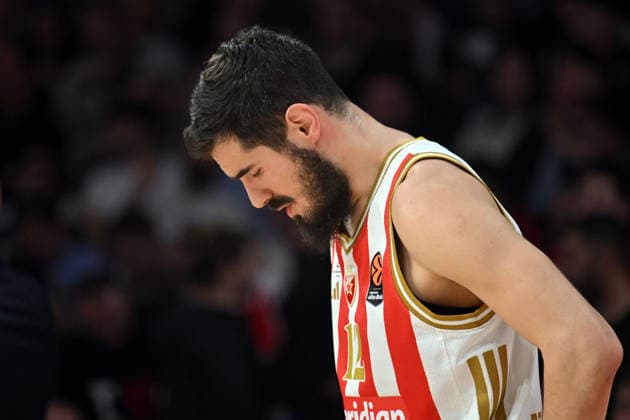 CRVENA ZVEZDA vs MACCABI NIKOLA KALINIC, basketball player of Crvena Zvezda, during the Euroleague match against Maccabi, at Belgrade Arena. Belgrade, 06.02.2026. photo: MN PRESS BASKETBALL, EUROLEAGUE, CRVENA ZVEZDA, MACCABI Belgrade Belgrade Arena Serbia Copyright: xMarkoxMetlasx xMNxPressx