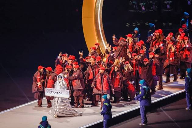 Team of Canada Opening Ceremony, Opening Ceremony - Milano Cortina 2026 Winter Olympics: Day 0, Opening Ceremony - Milano Cortina 2026 Winter Olympics: Day 0, San Siro Stadium, February 6, 2026, Milan, Italy.