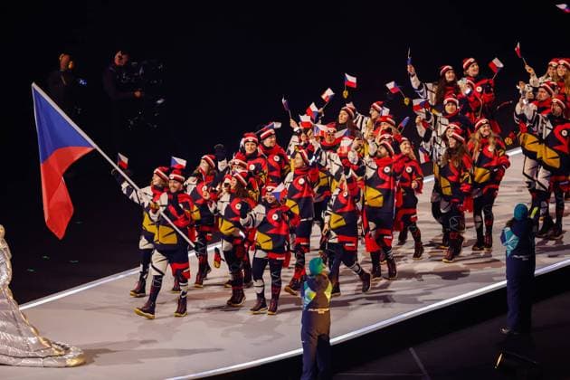 Team of Czechia Opening Ceremony, Opening Ceremony - Milano Cortina 2026 Winter Olympics: Day 0, Opening Ceremony - Milano Cortina 2026 Winter Olympics: Day 0, San Siro Stadium, February 6, 2026, Milan, Italy.