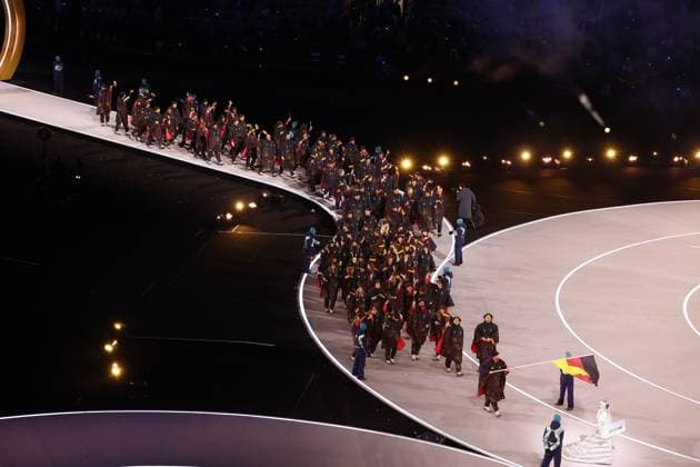 MILAN , 06-02-2026 , Milano San Siro Olympic Stadium , Olympic Winter games, Winterspiele,Spiele, Summer games 2026 Milano , Opening ceremony , Picture shows , team Germany Olympic Winter Games 2026 - Opening ceremony  x201348350x Copyright: