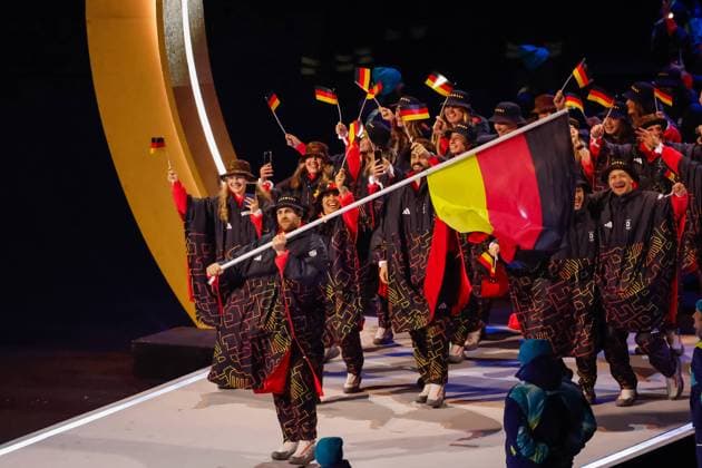 Team of Germany Opening Ceremony, Opening Ceremony - Milano Cortina 2026 Winter Olympics: Day 0, Opening Ceremony - Milano Cortina 2026 Winter Olympics: Day 0, San Siro Stadium, February 6, 2026, Milan, Italy.