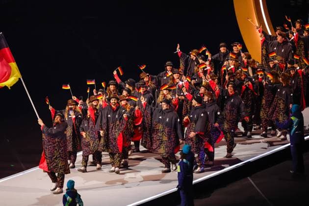 Team of Germany Opening Ceremony, Opening Ceremony - Milano Cortina 2026 Winter Olympics: Day 0, Opening Ceremony - Milano Cortina 2026 Winter Olympics: Day 0, San Siro Stadium, February 6, 2026, Milan, Italy.