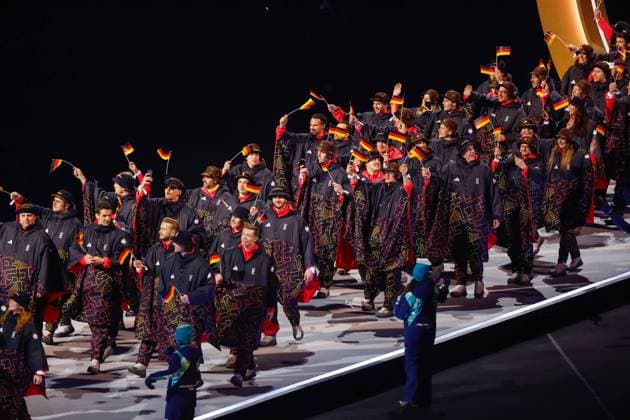 Team of Germany Opening Ceremony, Opening Ceremony - Milano Cortina 2026 Winter Olympics: Day 0, Opening Ceremony - Milano Cortina 2026 Winter Olympics: Day 0, San Siro Stadium, February 6, 2026, Milan, Italy.