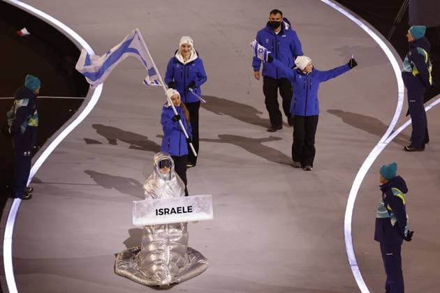 MILAN , 06-02-2026 , Milano San Siro Olympic Stadium , Olympic Winter games, Winterspiele,Spiele, Summer games 2026 Milano , Opening ceremony , Picture shows , Team Israel Olympic Winter Games 2026 - Opening ceremony  x201348560x Copyright: