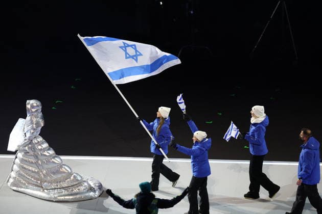 Winter Olympics - Opening Ceremony - Milan Team Israel at the Opening ceremony of the Milano Cortina 2026 Winter Olympic Games, Olympische Spiele, Olympia, OS at San Siro stadium (Milano Olympic Stadium), in Milan on February 6, 2026. Photo by Alexis Jumeau ABACAPRESS.COM Milan Italy  Copyright: xJumeauxAlexis ABACAx