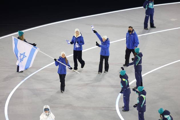 Winter Olympics - Opening Ceremony - Milan Team Israel at the Opening ceremony of the Milano Cortina 2026 Winter Olympic Games, Olympische Spiele, Olympia, OS at San Siro stadium (Milano Olympic Stadium), in Milan on February 6, 2026. Photo by Alexis Jumeau ABACAPRESS.COM Milan Italy  Copyright: xJumeauxAlexis ABACAx