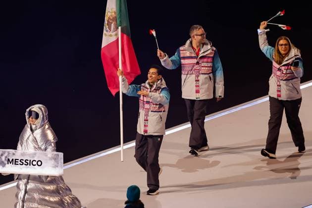 Team of Mexico Opening Ceremony, Opening Ceremony - Milano Cortina 2026 Winter Olympics: Day 0, Opening Ceremony - Milano Cortina 2026 Winter Olympics: Day 0, San Siro Stadium, February 6, 2026, Milan, Italy.