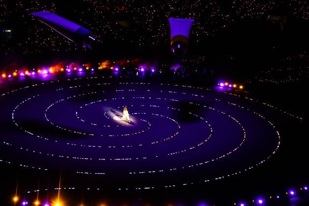 ITALY, MILAN - FEBRUARY 6, 2026: Singer Mariah Carey performs during a ceremony to open the 2026 Winter Olympic Games, Olympische Spiele, Olympia, OS at San Siro Stadium. Mikhail Tereshchenko TASS  88300527