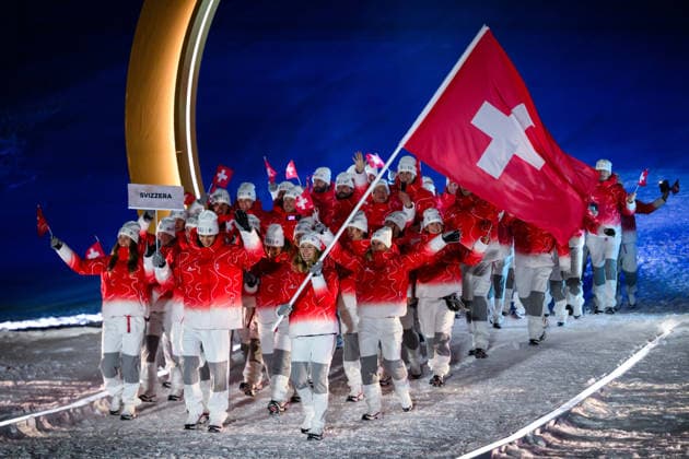 260206 Athletes and flag bearer Fanny Smith of Switzerland during the Opening Ceremony of the 2026 Winter Olympics on February 6, 2026 in Livigno. Photo: Vegard Grott BILDBYRAN kod VG VG0860 bbeng Olympic Games, Olympische Spiele, Olympia, OS olympics winter olympics os ol olympiska spel vinter-os olympiske leker milano cortina 2026 milan cortina 2026 milano cortina 2026 olympic games milano cortina 2026 winter olympic games milano cortina-os milano cortina-ol vinter-ol opening ceremony invigning invigningsceremoni apningsseremoni *** 260206 Athletes and flag bearer Fanny Smith of Switzerland during the Opening Ceremony of the 2026 Winter Olympics on February 6, 2026 in Livigno Photo Vegard Grott BILDBYRAN code VG VG0860 bbeng olympic games olympics winter olympics os ol olympic games winter os olympic games milano cortina 2026 milan cortina 2026 milano cortina 2026 olympic games milano cortina 2026 winter olympic games milano cortina os milano cortina ol winter ol opening ceremony invigning invigningsceremoni apningsseremoni  Copyright: VEGARDxGRoTT BB260206VG037