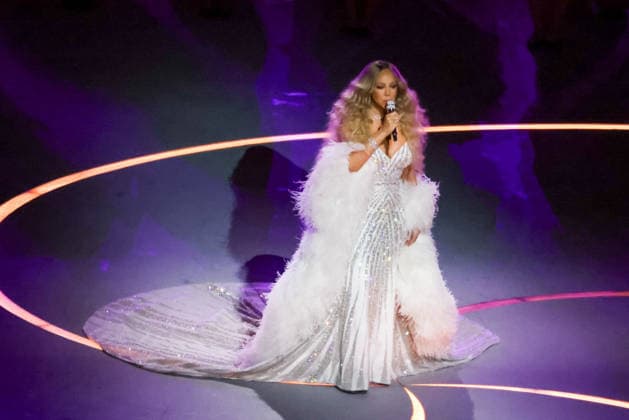 GIOCHI OLIMPICI - Olimpiadi Invernali Milano-Cortina 2026 - Opening Ceremony Mariah Carey during the Opening Ceremony of the Olympic Winter games, Winterspiele,Spiele, Summer games Milano-Cortina 2026 on February 06, 2026 at the Milano San Siro Olympic Stadium in Milan, Italy Cortina D Ampezzo Italy  Copyright: xIPAxSport ABACAx
