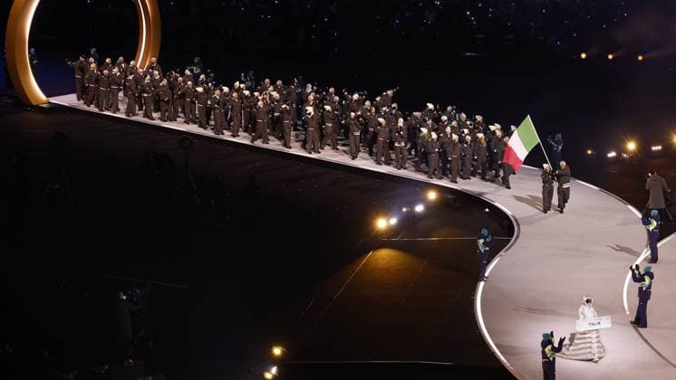 MILAN , 06-02-2026 , Milano San Siro Olympic Stadium , Olympic Winter games, Winterspiele,Spiele, Summer games 2026 Milano , Opening ceremony , Picture shows , team Italy Olympic Winter Games 2026 - Opening ceremony  x201349868x Copyright: