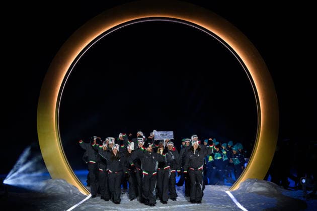 260206 Athletes of Italy during the Opening Ceremony of the 2026 Winter Olympics on February 6, 2026 in Predazzo. Photo: Maxim Thore BILDBYRAN kod MT MT0960 bbeng Olympic Games, Olympische Spiele, Olympia, OS olympics winter olympics os ol olympiska spel vinter-os olympiske leker milano cortina 2026 milan cortina 2026 milano cortina 2026 olympic games milano cortina 2026 winter olympic games milano cortina-os milano cortina-ol vinter-ol opening ceremony invigning invigningsceremoni *** 260206 Athletes of Italy during the Opening Ceremony of the 2026 Winter Olympics on February 6, 2026 in Predazzo Photo Maxim Thore BILDBYRAN code MT MT0960 bbeng olympic games olympics winter olympics os ol olympiska spel vinter os olympiske leker milano cortina 2026 milan cortina 2026 milano cortina 2026 olympic games milano cortina 2026 winter olympic games milano cortina os milano cortina ol vinter ol opening ceremony invigning invigningsceremoni  Copyright: MAXIMxTHORE BB260206MT133