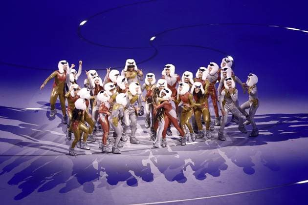 MILAN , 06-02-2026 , Milano San Siro Olympic Stadium , Olympic Winter games, Winterspiele,Spiele, Summer games 2026 Milano , Opening ceremony , Picture shows , MILAN , 06-02-2026 , Milano San Siro Olympic Stadium , Olympic Winter Games 2026 Milano , Opening ceremony , Picture shows , Theater entertament Olympic Winter Games 2026 - Opening ceremony  x201350307x Copyright: