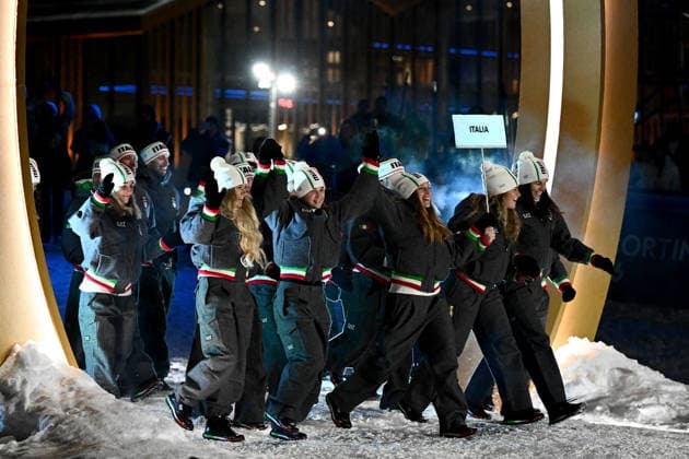 2026 WINTER Olympic Games, Olympische Spiele, Olympia, OS Team Italy during the Opening Ceremony of the 2026 Milano Cortina Winter Olympic Games at Livigno Snow Park, in Italy, Friday, February 6, 2026. ( NO ARCHIVING, EDITORIAL USE ONLY LVIGNO SONDRIO ITALY  Copyright: xDANxHIMBRECHTSx 20260207167837567772