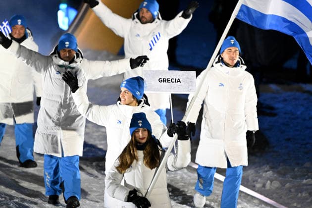 Predazzo, Italy, February 06th 2026. Opening Ceremony of the Olympic Winter games, Winterspiele,Spiele, Summer games 2026 in Predazzo, Italy. (Photo by Igor Kupljenik Sports Press Photo)  Copyright: xIgorxKupljenikx xSPPx Sportspressphoto_SPR89044