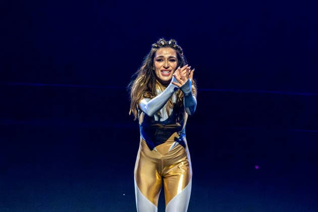 2026-02-06 - Milano Cortina 2026 Winter Olympics MILAN, ITALY - FEBRUARY 6: Performer during the opening ceremony of the Milano Cortina 2026 Winter Olympics at the San Siro Stadium on February 6, 2026 in Milan, Italy Milan San Siro Stadium Italy Content not available for redistribution in The Netherlands directly or indirectly through any third parties. Copyright: xAndrexWeeningx